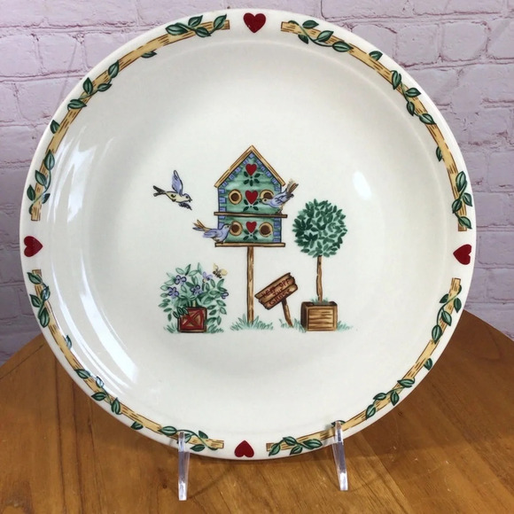 Thompson Pottery Birdhouse 3 Piece Place Setting - Picture 2 of 12